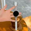 [Correa de Reloj] Adecuada para Correa de Reloj Huawei Gt7, Reloj Metálico Doble Diamante Kt Cat, Correa de Reloj Linda y Elegante para Niñas