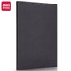Deli Bp123 Cubierta de Cuero Cuaderno A5 Simple 80 Hojas Negocios Tacto Suave Registro de Reuniones de Oficina