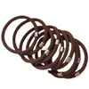 Diadema Elástica Negra para el Cabello para Mujer Estilo Coreano Sencilla Goma para el Pelo Cuerda Elástica Duradera para Cola de Caballo Tocado Flexible