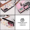 Adecuado para Samsung Z Fold 7 Modelo Plegable con Doble Cierre Estampado Z Fold 6/5 Funda para Teléfono Pintada con Ranura para Tarjetas