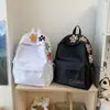 Mochila bordada floral de comercio exterior, mochila casual para estudiante, bolsa escolar simple de gran capacidad, versátil para ir al trabajo y viajar, para mujer