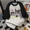 Camiseta Vintage de Manga Corta con Estampado de Letras de Dibujos Animados Divertida para Mujer 2026 Verano Nuevo Estilo Casual Versátil Ropa de Trabajo Top