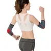 Coderas de Jacquard Tejido de Nylon para Deportes y Fitness, Coderas de Compresión de Alta Elasticidad para Baloncesto al Aire Libre y Ciclismo, Mangas para Codos Calientes