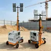 Torre de Iluminación Móvil Tipo Carrito Luz LED Camión Generador de Gasolina Diésel Torre de Luz Hmf955-S