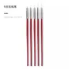 Herramientas de Pluma para Uñas, Pluma para Dibujo de Líneas, Pluma Plana para Tallado de Cristales, Pincel de Barrido, Pluma para Degradados, Pluma para Construcción de Pintura, Herramientas para Uñas