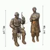 Fornecimento de Escultura de Figuras de Lavanderia em Fibra de Vidro para Parques e Áreas Verdes, Escultura de Trabalho Mãe e Filho Lavando Roupas Imitação Bronze, Ornamentos Folclóricos