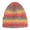 Chapéu de Tricô Tie-Dye Gradiente Novo para Outono e Inverno para Mulheres, Chapéu de Tricô Pontudo Quente Espessado de Lã Colorido Arco-Íris Europeu e Americano