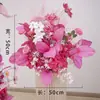 Novo Estilo Arranjo Floral Flores de Seda para Decoração de Banquete de Noivado Grande Decoração de Casamento