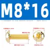 Tornillos de Cabeza Semiredonda Hexagonal de Latón Din7380 Tornillos de Cabeza Redonda tipo Copa Champiñón de Cobre M3M4M5M6M8M10
