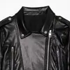 Atacado de moda feminina transfronteiriça de comércio exterior, novo estilo europeu e americano, jaqueta curta estilo motociclista chique e elegante para o dia a dia com lapela