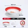Conjunto de 10 Pratos de Melamina Vintage, Pratos Imitação Esmalte para Hot Pot de Rua Retro de Chongqing, Pratos Plásticos Especiais Comerciais
