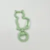 Chaveiro de metal liga de zinco doce gatinho joia pingente de gatinho acessórios cartoon acrílico diy feito à mão