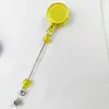 Porta-cartão retrátil transfronteiriço com fivela de puxar fácil, chaveiro de contas DIY, cordão retrátil para crachá de enfermeiro, disponível para atacado