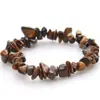 Pulsera de Grava de Cristal Natural Xiyin Transfronteriza de Amazon Ágata Jade Pulsera de Piedra Irregular Joyería al por Mayor