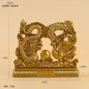 Ornatos de liga manoplas pote das cem bênçãos bule pequeno ornamentos rotativos mahjong bacia de tesouro sólida artesanato em metal