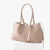 Bolsa de Couro de Vaca 2026 Novo Modelo Pinacotea Grande Capacidade Bolsa Trançada Bolsa de Ombro para o Dia a Dia Bolsa Tote
