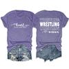 Camiseta Base de Manga Corta con Cuello Redondo para Mujer, Estilo Casual Europeo y Americano, Versátil, para Lucha Libre, Mamá, Amazon Transfronterizo