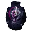 Sudadera con Estampado Digital 3D de Navidad Transfronteriza Halloween 2024 Sudadera para Hombre Estampada