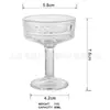Vaso Alto Europeo Postre Taza de Postre Taza Creativa Grabada Taza de Té de la Tarde Taza de Helado Taza para Bebidas Frías Copa de Champaña