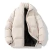 2026 Nueva Chaqueta Acolchada de Invierno para Hombre con Cuello Alto, Color Sólido, Corte Holgado, Abrigo de Algodón para Pareja, Cálido, Cortavientos, Resistente al Frío, para Mujer