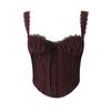 Camisola de encaje con ballenas para mujer, estilo europeo y americano, nueva colección Otoño-Invierno C77324