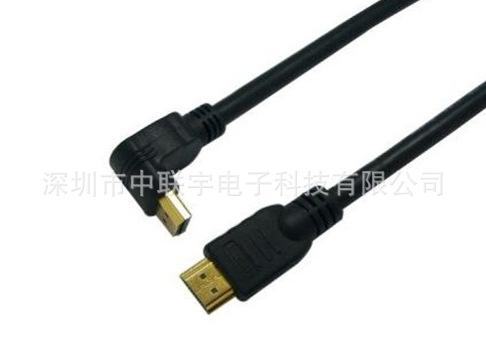 黑色 HDMI 弯头A-线