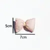Versión Coreana Tela Plisada de Algodón Relleno Color Caramelo Lazo Tridimensional Nudo Decorativo Ropa para Niños Sombrero Zapatos Accesorios Materiales