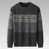 Suéter de inverno do papai, com forro de fleece e espessado, camisa base quente de chenille para homens de meia-idade, adequada para senhores mais velhos e avôs