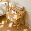 Mesita de noche moderna y minimalista, pequeño armario de almacenamiento para el pie de la cama, nuevo diseño con un toque de lujo y sofisticación, armario de almacenamiento para el dormitorio y estantería