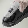 Chinelos de inverno masculinos de algodão oversized, novo estilo 2026, para uso interno, antiderrapantes, quentes e com sola grossa forrada de fleece