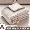 Colcha de Verano de Hilo Arrugado Suave como una Nube de Soja, Colcha de Algodón 100% Algodón Lavado para Aire Acondicionado, Colcha Delgada Lavable a Máquina para Niños y Dormitorios de Estudiantes