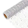 Tecido Jacquard de Malha Florido Estilo Coreano Rede para Embalagem Rede de Gaze Materiais para Buquê de Rosas Feito à Mão Loja de Flores de Gaze Gaze para Embalagem Floral Gaze de Malha Oca
