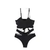 Traje de baño bikini de comercio exterior para mujer estilo ins coreano vacaciones sexy tres piezas dividido traje de baño para aguas termales