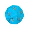 Dados Poliedros Sintéticos de Turquesa Azul Gravados Dnd Dungeons and Dragons Conjunto de Sete Peças Z03