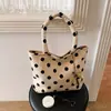 Bolsa Tote de Lunares para Mujer 2026 Nuevo Estilo Coreano Nicho Gran Capacidad Bolso de Mano de Moda Bolso de Hombro Bolso de Axila