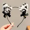 Diadema de felpa antideslizante de dibujos animados 2026, aro para el pelo dulce estilo coreano para mujer, diadema versátil para lavarse la cara otoño/invierno, accesorio para el cabello