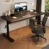 Mesa de noche para uso doméstico, mesa ajustable en altura manual y móvil con ruedas, escritorio de escritura pequeño para estudiantes, mesa de estudio para niños con ruedas