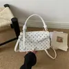Otoño 2026 Nuevo Bolso Casual Simple de un Hombro Bolso Cruzado Estampado de Lunares Bolso de Mano Elegante de Moda Bolso Pequeño Cuadrado Personalizado
