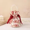 Nueva bolsa de dulces bolsa de lona de mano de mano bolsa de regalo regalo de agradecimiento red famosa pequeño libro rojo con caja de dulces de boda