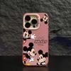 Mickey Acenando Adequado para Capa de Celular Apple 17Promax Iphone16Pro Desenho Animado 15 Estilo Europeu e Americano 14/13 Nicho