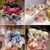 Yu Shuxin com scrunchie xadrez jk de intestino grosso anel de cabelo girl Lolita coque elástico tecido fresh salsicha gorda anel