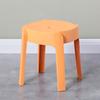 Taburete de plástico grueso para el hogar, taburete de comedor sólido para adultos, apilable, con almacenamiento, nórdico, sencillo, ligero, de lujo, taburete de molino de viento, taburete alto