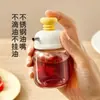 Botella de Prensa para Control de Aceite, Botella de Aceite de Sésamo, Botella de Aceite Multifuncional de Prensa para Cocina del Hogar, Botella de Salsa de Soja, Botella de Condimento Cuantitativa Desmontable