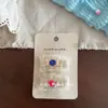 Pinza para el pelo de encaje con forma de corazón y pez pequeño de tela para niños, estilo coreano, lindo lazo floral, pinza lateral