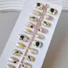 Parches para Uñas Ojo de Gato Portátiles Hechos a Mano para Manicura Removibles Venta Caliente Transfronteriza Uñas Postizas Acabadas Tiras de Uñas Pre-Hechas