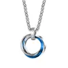 2025 Nuevo Collar Colgante de Diamante de Tres Anillos Creativo Exclusivo Transfronterizo, Suministro Exclusivo Transfronterizo, Gran Cantidad, Trato Preferencial