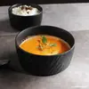 Dropshipping Tigela de Cerâmica com Textura de Pedra Criativa Tigela de Arroz de Alto Valor Tigela de Sopa Tigela de Macarrão Tigela Grande Tigela para Macarrão Instantâneo Tigela de Salada