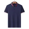 Camisa Polo para Hombre de Manga Corta de Seda de Hielo Verano Delgada con Cuello Camisero para Hombre de Negocios de Mediana Edad y Joven Camiseta