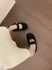 Sapatos Mary Jane Cinza de Feltro Estilo Retrô para Noite, Bico Redondo, Linha Única, Versáteis com Elevação Interna, Sapatos Birkenstock de Solado Grosso
