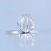 Pulseira de Cristal Branco Natural Contas Soltas Contas Redondas Joias DIY Miçangas Moda Versátil Venda Direta da Fábrica Atacado